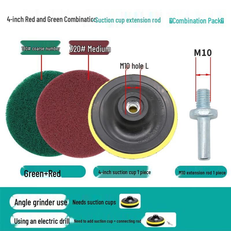 Bairuichuan Industrial Round Flocked Scouring Pad Kit