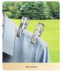 Stainless Steel Windproof Clothes Pins and Hangers Set for Drying and Sunning Quilts