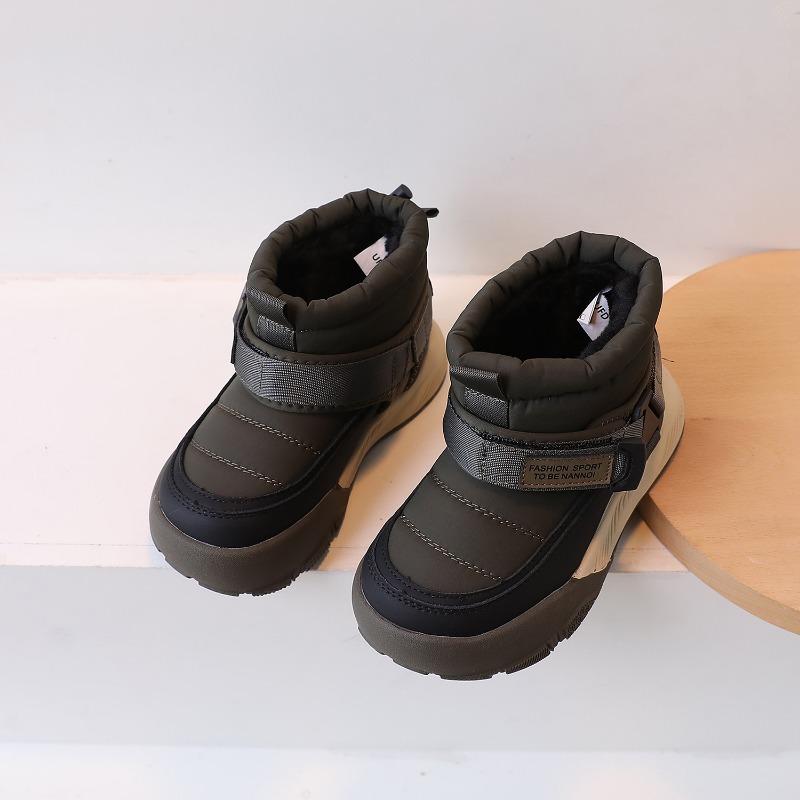 

Одноклассник зима новый детский снежные ботинки девочки повседневные хлопковые ботинки утолщенные теплые мальчики ботинки 26-30 yards, 5 pairs of whole hand starting