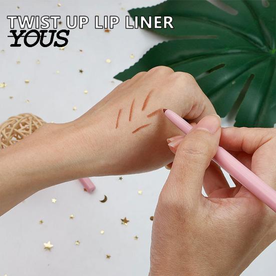 Daily Makeup Lip Liner Retractable for Women, Long Lasting Waterproof Pencil, Pencil Essential Tools Precise Shaping & Filling Precision