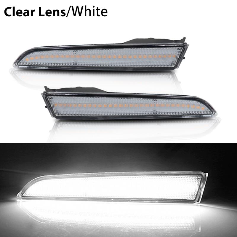 2pcs Car Front Side Marker Parking Lights Fender Corner LED Amber Fit for 2010-2012 Ford Fusion(aka Mendeo) Turn Signal Light