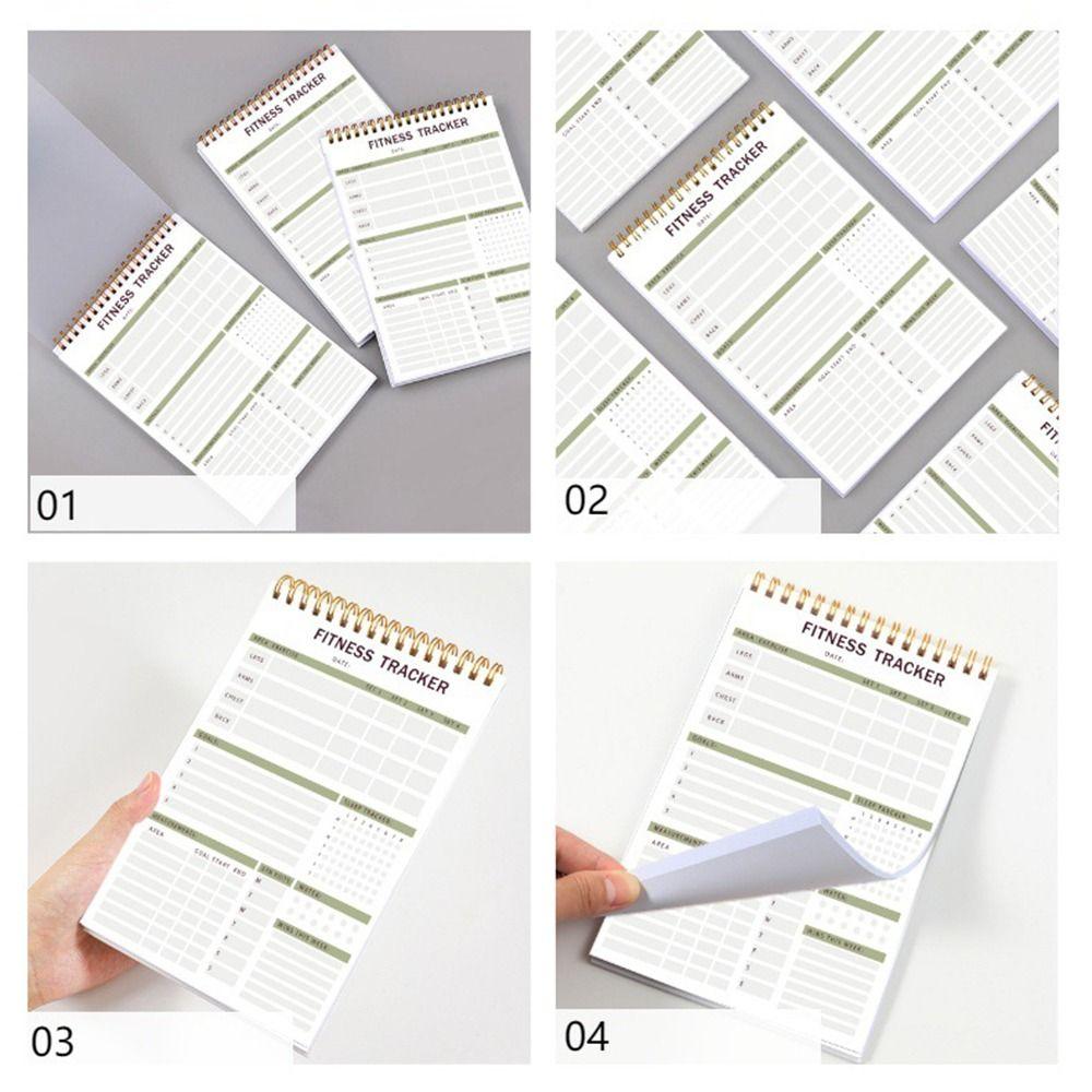 Easy Tear-off Spiral Fitness Journal Notebooks Portable Time Management Notebook  Women/Men
