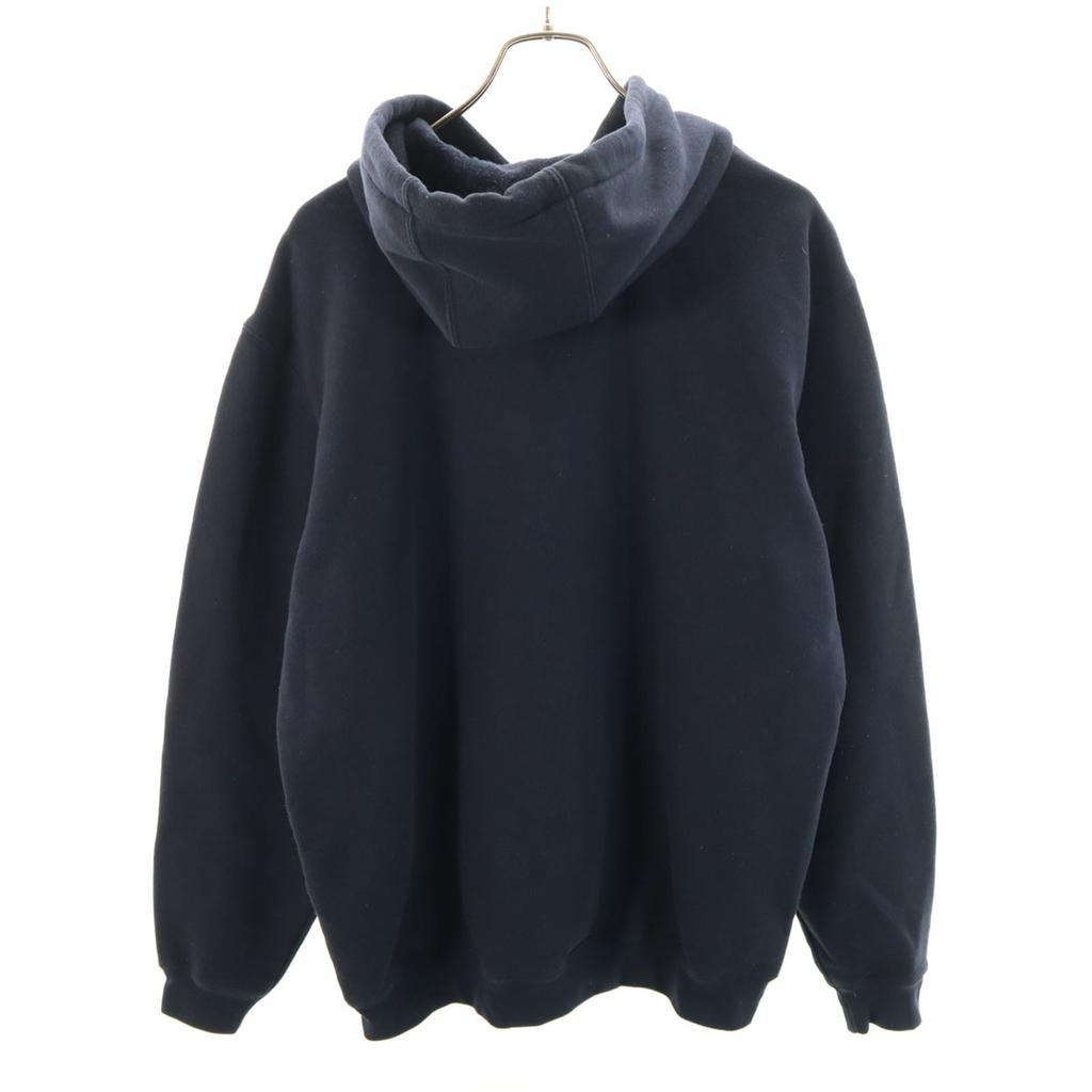 carhartt Long Sleeve Sweatshirts M Navy Brushed Back of Pullover Men's Used