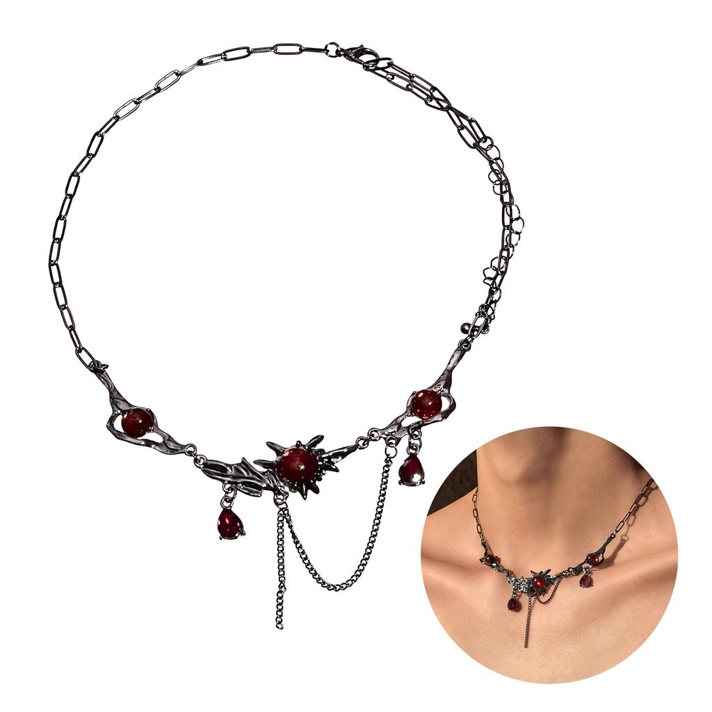 Women's Gothic Style Necklace Skin-friendly Exquisite Charm Necklace Christmas Gifts for Wife Mom