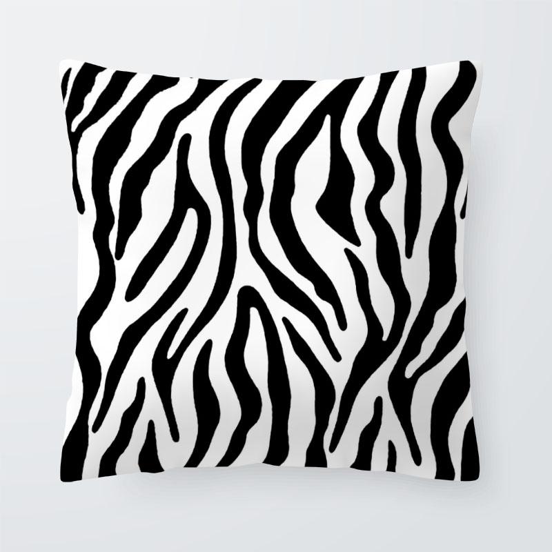 Скандинавский стиль натуральные аксессуары для вечеринок дома наволочка животное зебра подушка черно-белая 40x40cm 1156₽