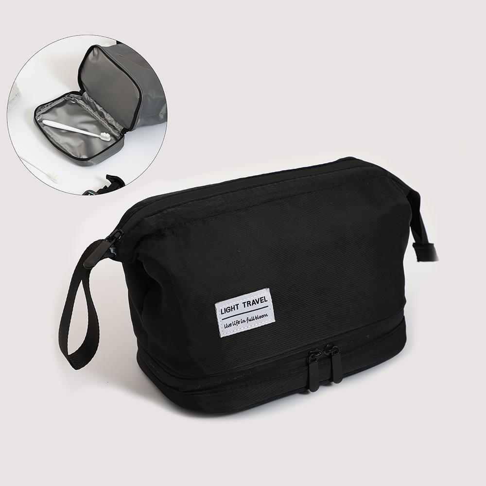 Large-capacity Double-layer Toiletry Bag, Dry and Wet Separation, Korean Cosmetic Storage Bag, Portable Cosmetic Bag