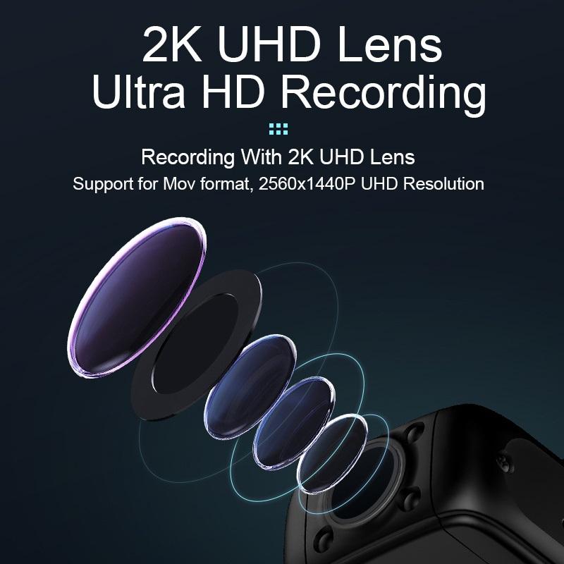 HD WiFi Camera, Night Vision Bodycam, Outdoor Sports Camera, Webcam, Rotatable Bicycle Video Recorder