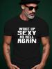 Sexy Again Trendy Streetwear Summer Casual Round Neck Sho...