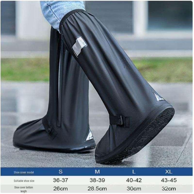 SPACEXPERT Waterproof High-Top Rain Shoe Covers