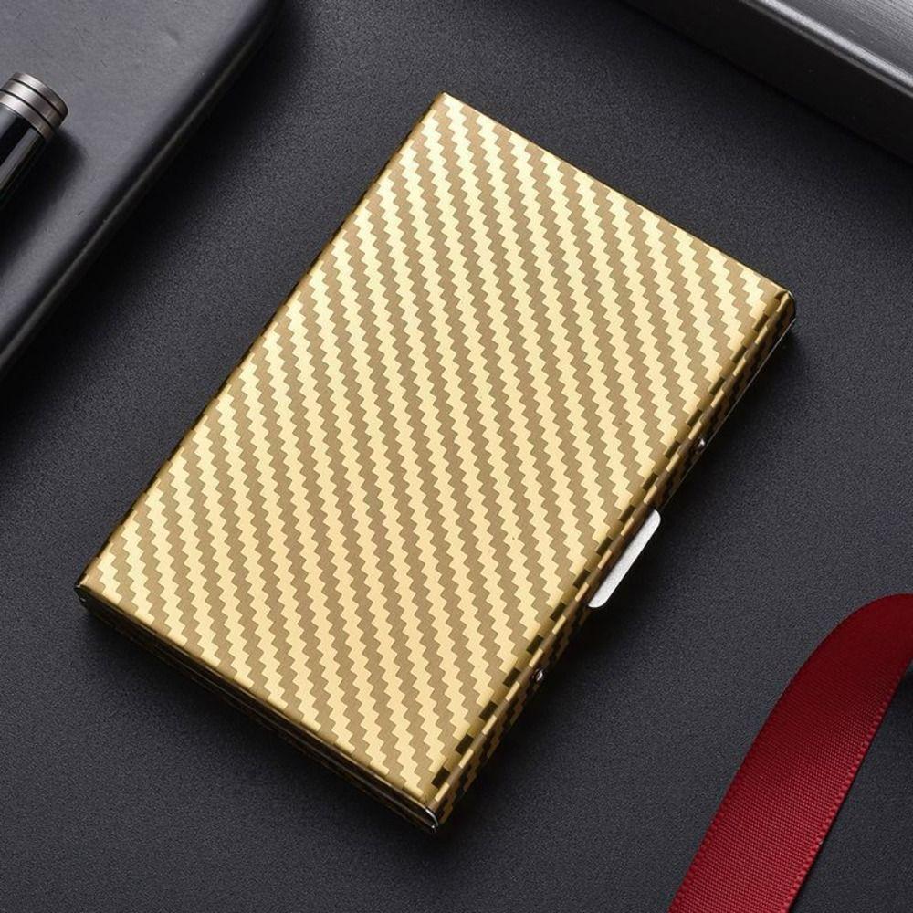 Business 6/10 Slots Credit Card Holder Anti RFID Slim Debit Box Stainless Metal Case Porte Carte Travel