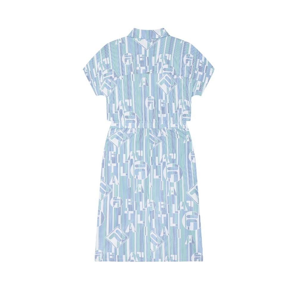 FILA Emerald Casual Fashion Versatile Comfortable Woven Short Sleeve Dress Women dresses F11W524304F-ZA