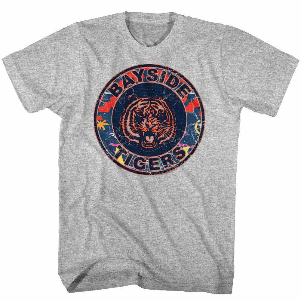 Saved By The Bell Pattern Gray Adult T-Shirt L
