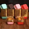 50 Pieces Square Baking Cups with Lids Oil Proof Paper Cake Molds for Cupcakes Chiffon Cakes and Party Dessert Making