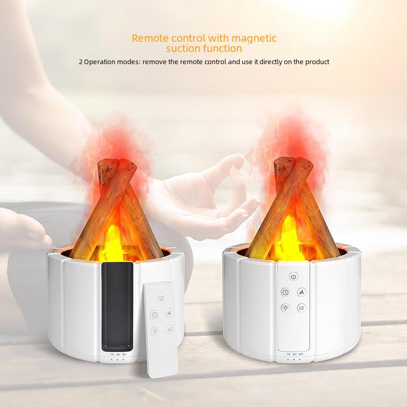 Colorful Flame Aromatherapy USB Humidifier for Home & Hotel
