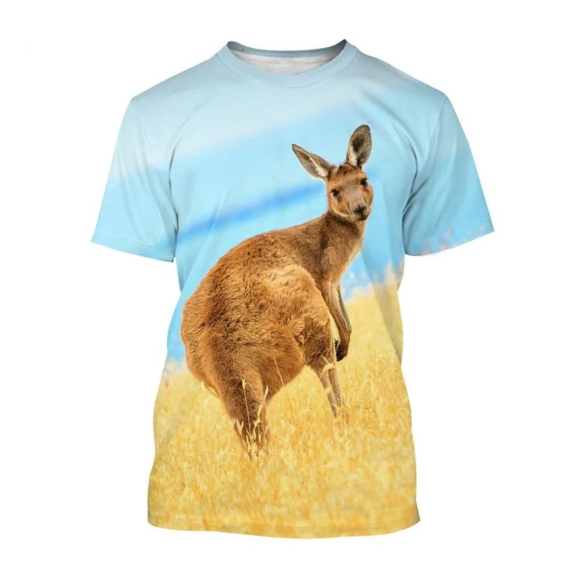 New Personality Animal 3D Print O Neck T-Shirts Summer Men Women Short Sleeve T Shirt Oversized Harajuku Tees Tops Kids Clothing