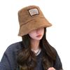 New Hat Female Cute Plush Warm Bucket Hat Autumn and Winter Casual Versatile Washbasin Hat