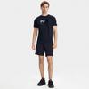 FILA Latte Girl 3.0 Athletics Vintage Logo Print Crew Neck Short Sleeve T-Shirt Men Tops Deep-Black A11M321104FBK