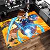 1pc Cartoon Rockman Game Megaman1 Print Area Rug - Soft, Washable Non-Slip Indoor Mat for Office Chairs, Living Room, Home Office Decorative Rug