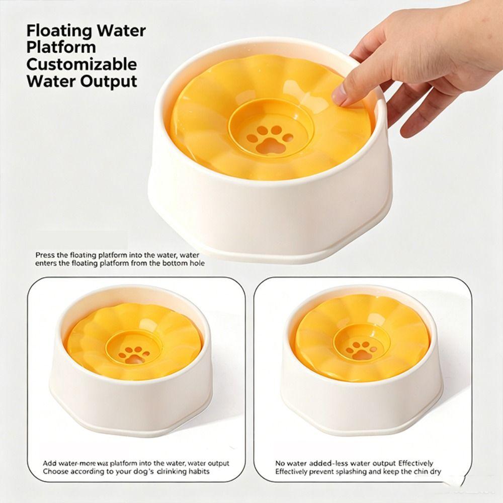 Floating Design Pet Dog Bowls Spill-Proof Detachable Dog Drinking Water Feeder Pet Supplies