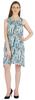 Moomaya Summer Beach Wear Short Dress For Womens Printed Sleeveless Tie-Up Midi