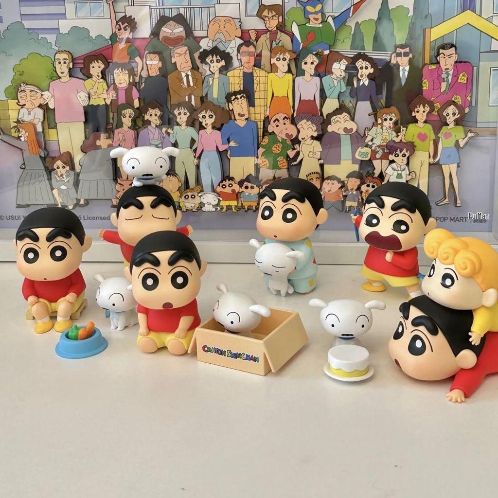 Crayon Shin-chan: Shiro's Life Blind Box Figurine - Trendy Toy Doll & Desktop Ornament Gift