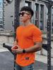 Athletic Men's Mesh Solid T-shirt - Slim, Trendy, Short Sleeve, Round Neck