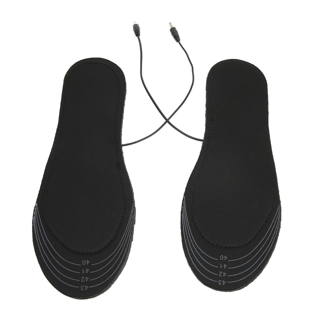 Electric Heating Insoles Cuttable Size Breathable Keep Warming USB Heated Shoes Pads for Men 40?46