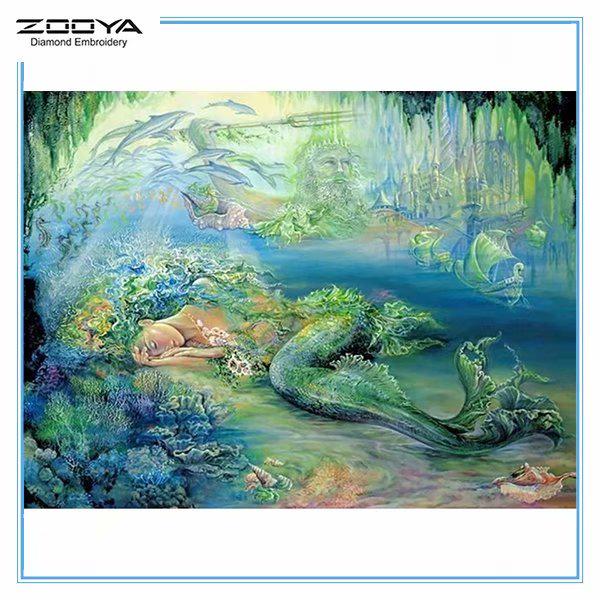 

ZOOYA DIY 3D Алмазная вышивка крестиком домашний декор Русалка