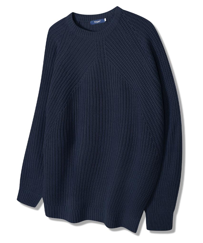 POLYGRAM Angle Raglan Round Knit - 6 Colors
