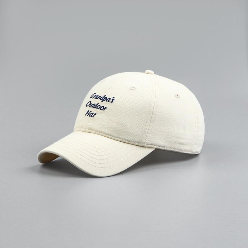 New Trendy Brand Embroidered Baseball Cap Men's and Women's Four-season Fashion Versatile Cap Showing a Small Face