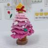 Finished Crochet Christmas Tree Decor Handmade Artificial Knitted Tabletop Ornament  Holidays