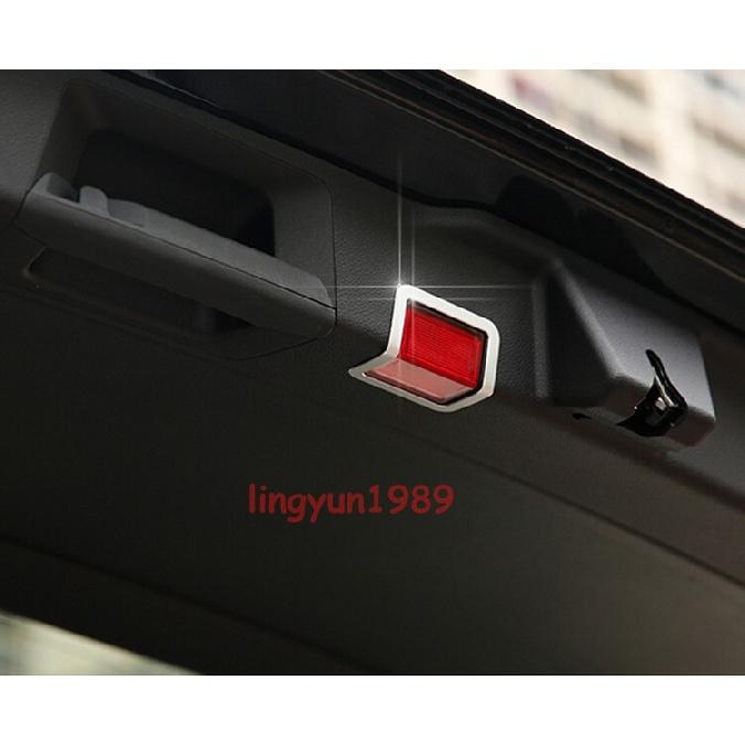 For Benz GL GLE GLS ML 2013-2019 Stainless Trunk Warning Light Button Frame Trim