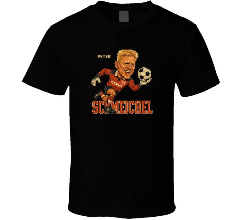 Peter Schimichael Denmark Soccer Team World Cup Retro Caricature Unisex T-Shirt