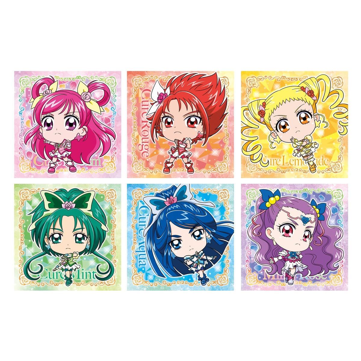 

BANDAI Niformation PreCure All Stars Печенье-вафли с печатью 2 Вкус ванильного крема Набор конфетных игрушек из [Коробка 20]