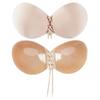Self Adhesive Strapless Bandage Blackless Solid Bra Stick Gel Silicone Push Up Women's Underwear