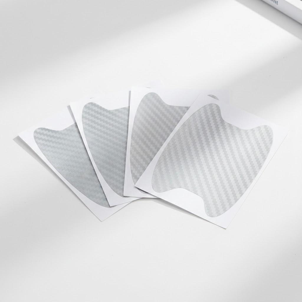 

Universal Carbon Fiber Car Door Handle Cover Film Protective Sticker Anti Scratch Vinyl Protector for Auto Exterior Accessories срібний