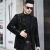 New Genuine Leather Coat Men's Suit Slim Fit Suit Sheepskin Printed Coat Spring and Autumn Fur