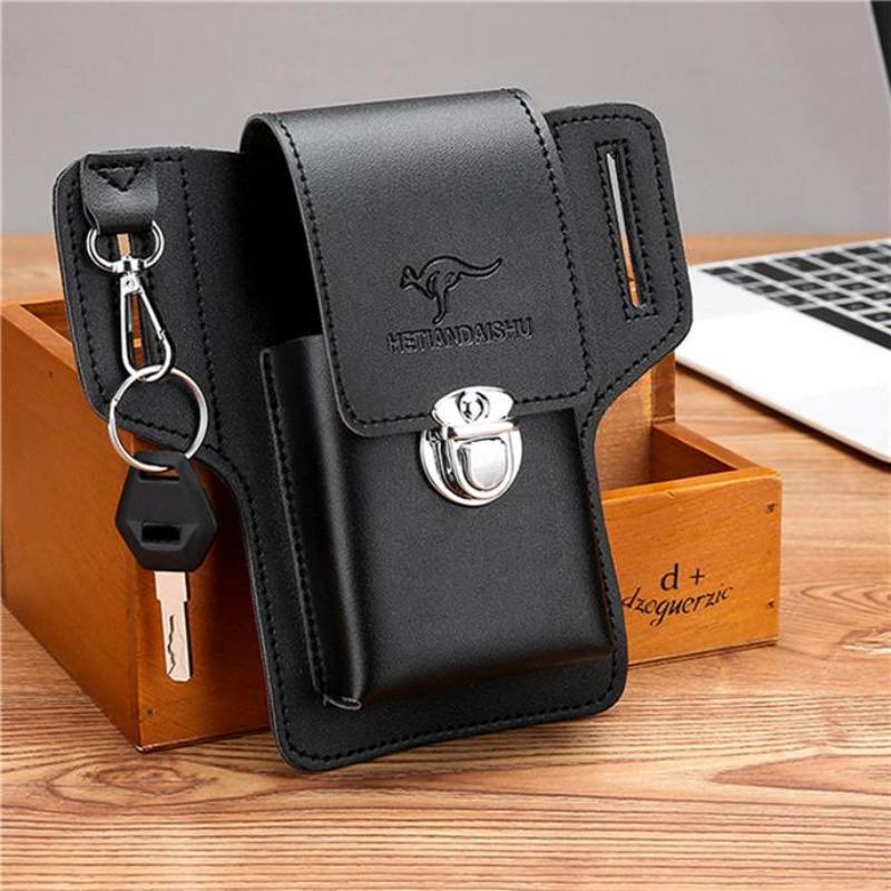 Phone Pocket Mens Mobile Mobile Phone Leather Case Can Hang Keys And Wear Belt Dedicated