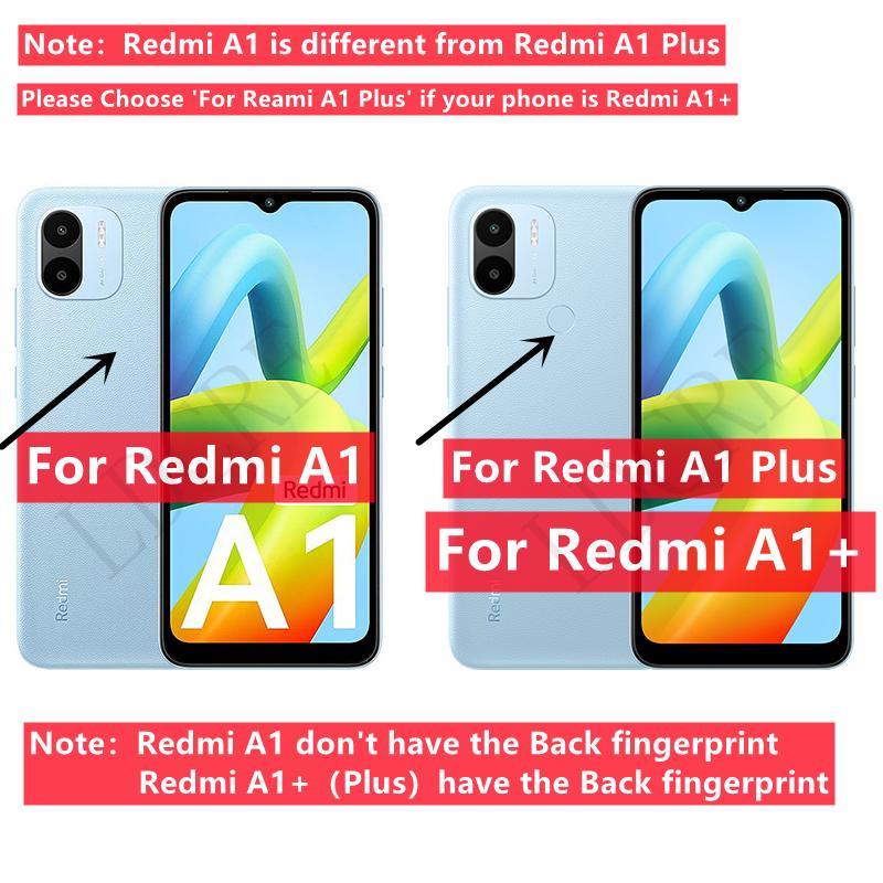 For Redmi A2 Plus Case Cover Xiaomi Redmi A2 A1 A 1 2 Plus Capa Shockproof Ring Magnetic Metal Holder Cover Redmi A2 Plus Fundas