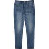 Calças Jeans Masculinas Slim Fit Lavadas com Stretch