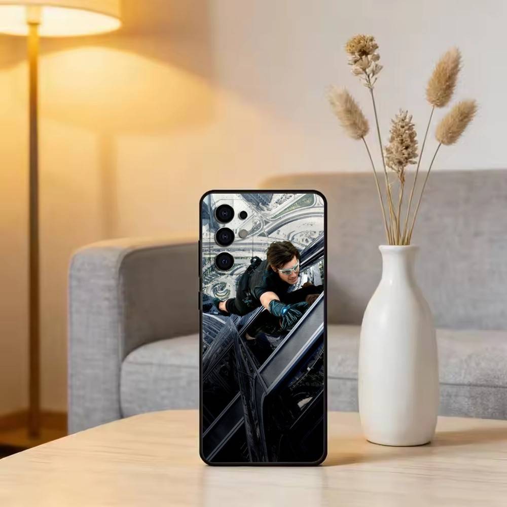 E-H-Mission Impossible Phone Case For Samsung S25,S24,S21,S22,S23,S30,Ultra,S20,Plus,Fe,Soft Silicone Black Cover