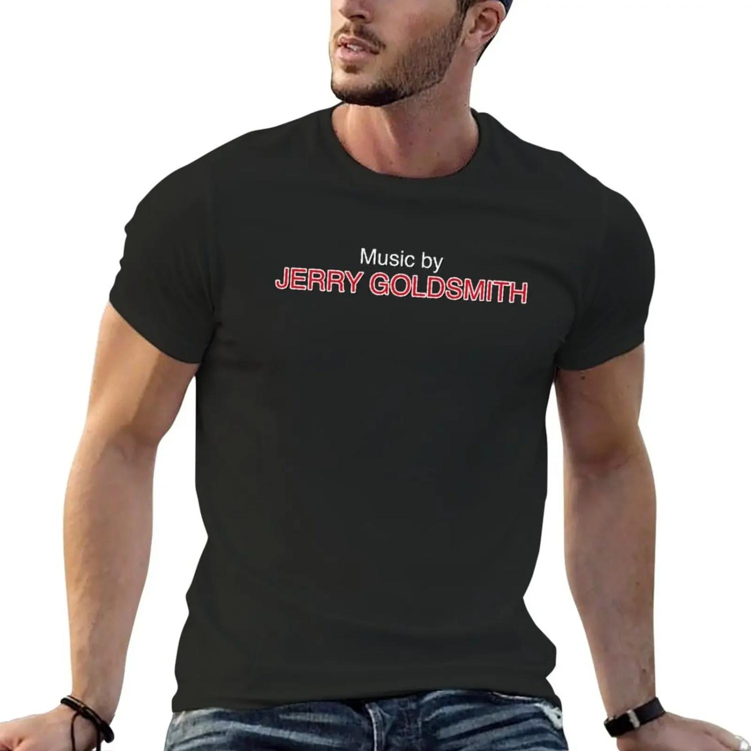 

New Music by Jerry Goldsmith credit from Rambboo trilogy T-Shirt funny t shirt summer top mens t shirts pack S чёрный
