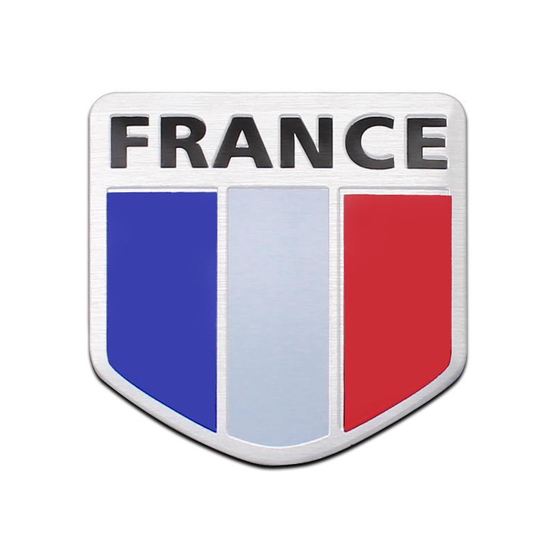 

Емблема для стайлінгу автомобіля 3D Алюміній Логотип Франції Прапор Наклейки Декоративні аксесуари Для Renault koleos duster megane 2 3 logan clio