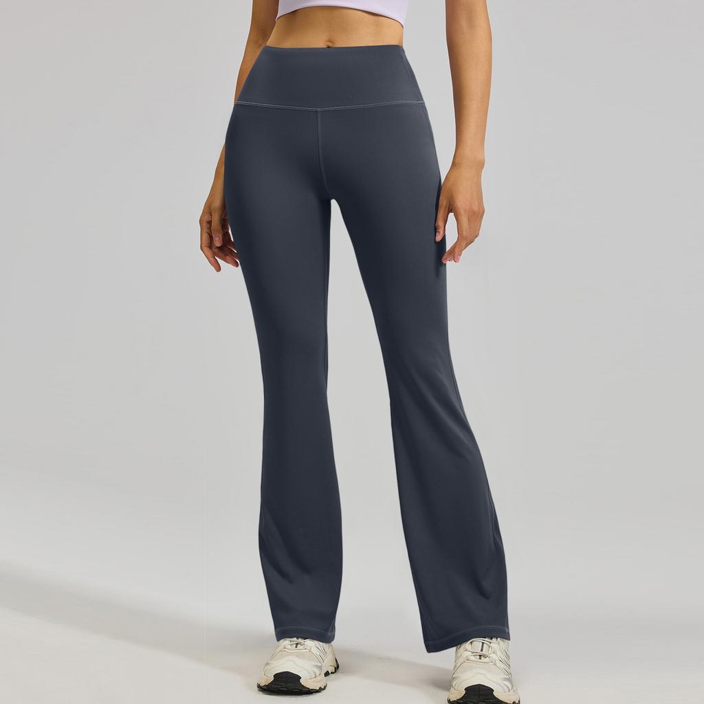 Womens Pants Casual Pants With Pockets Pull Flare Slacks High Waist Stretchy Trousers