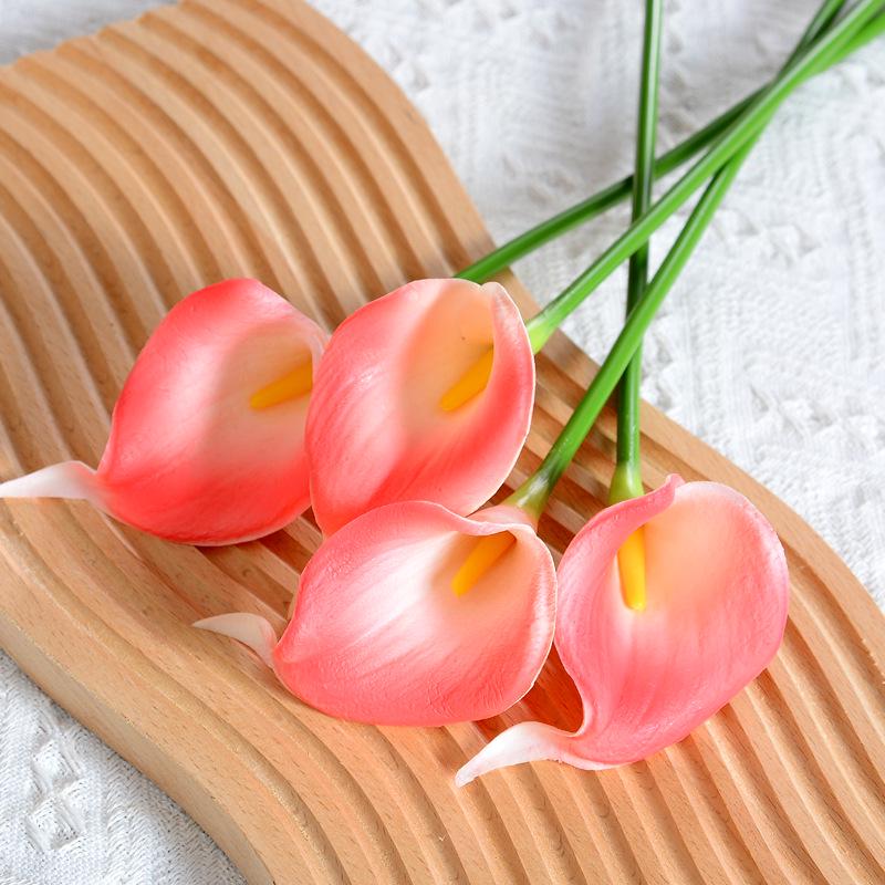 

Искусственный букет мини-каллы из полиуретана для свадьбы и украшения дома