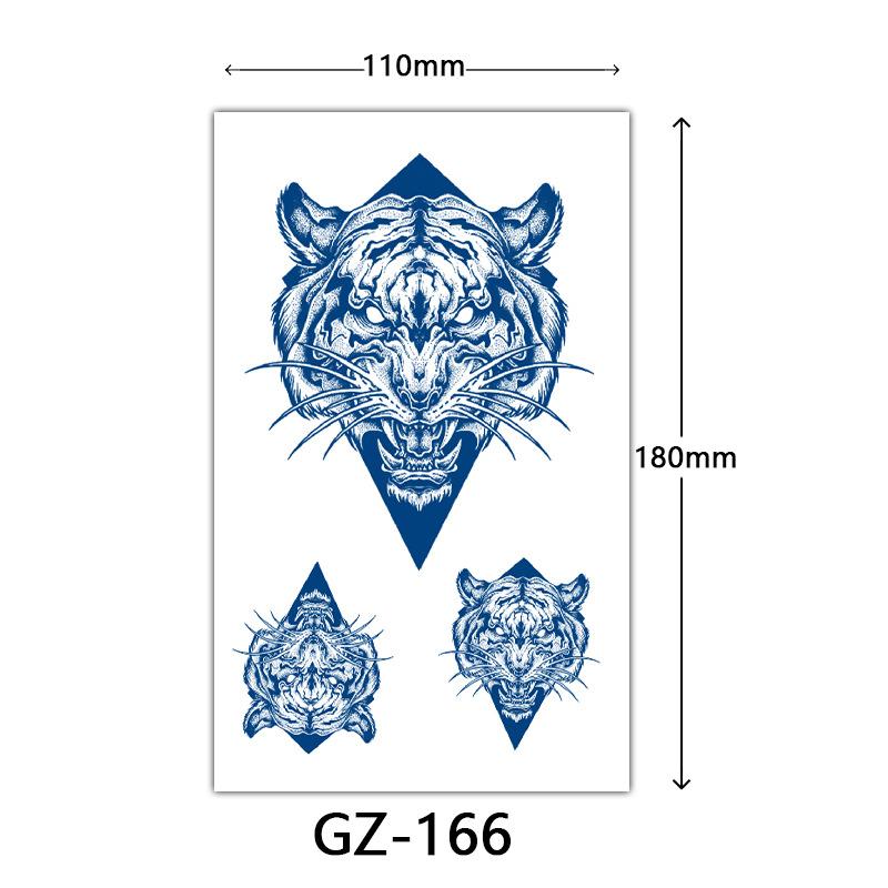 Herbal Semi-Permanent Tattoo Sticker, Animal English Totem Tattoo Sticker, Sweat-Proof Waterproof Tattoo