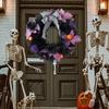 Hanging Wreath for Halloween Festivities Scary Colorful Door Garlands Accessories Party Indoor Outdoor Party Decorations