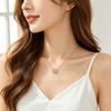 Light Luxury Love Necklace Women's Collarbone Chain Simple and Versatile High-end Jewelry