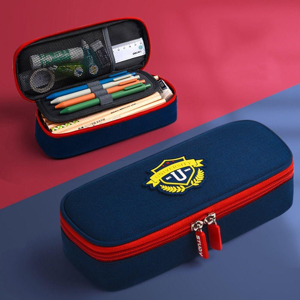 

Оксфордский пенал в британском стиле, ретро, многослойный, для канцелярских принадлежностей, подарок на день рождения style E