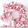 Pink Macaron Balloons Garland Arch Kit Birthday Party Decor Kids Wedding Birthday Party Supplies Baby Shower Decor Latex Ballon